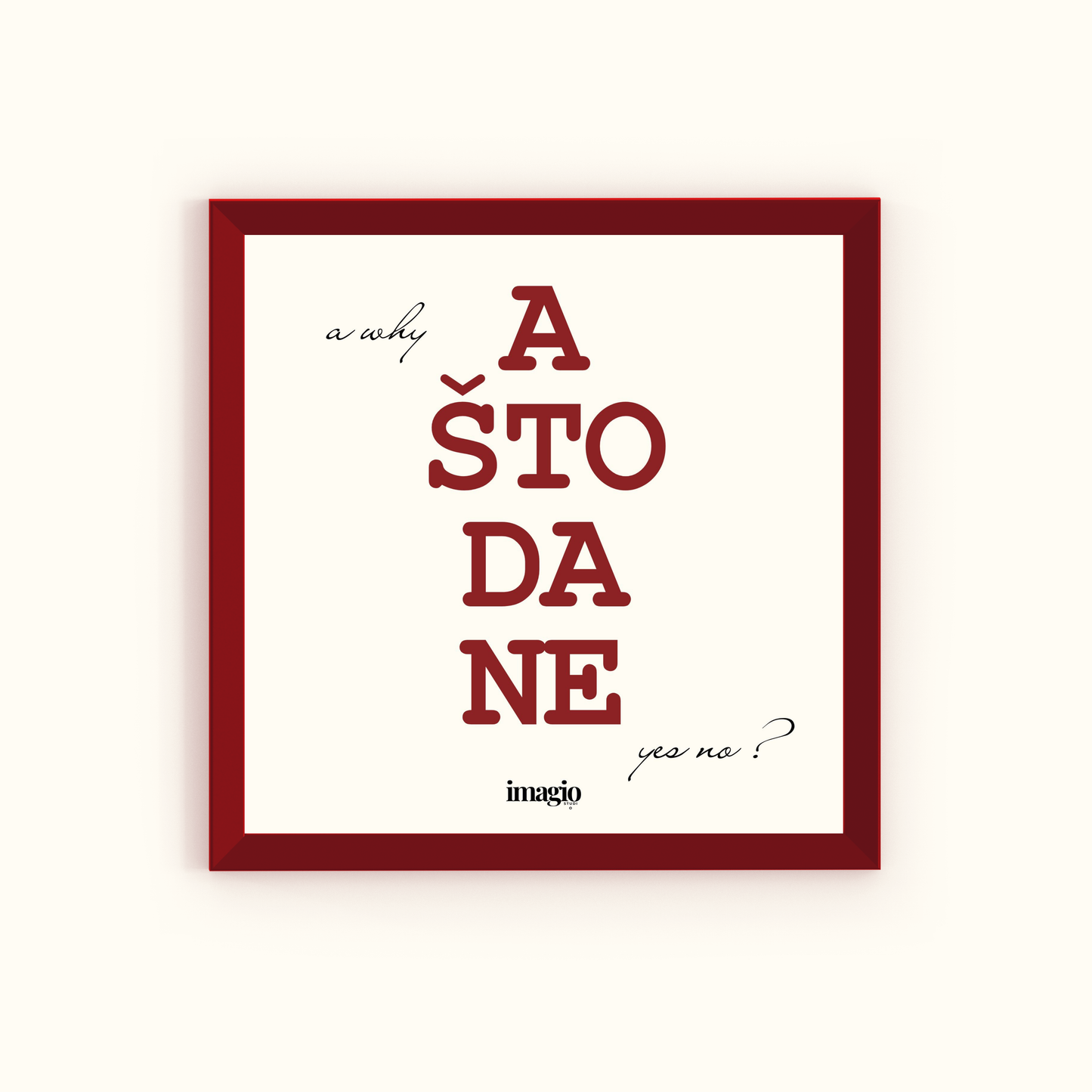 NOVO: Minijatura - A što da ne - Bordo ram