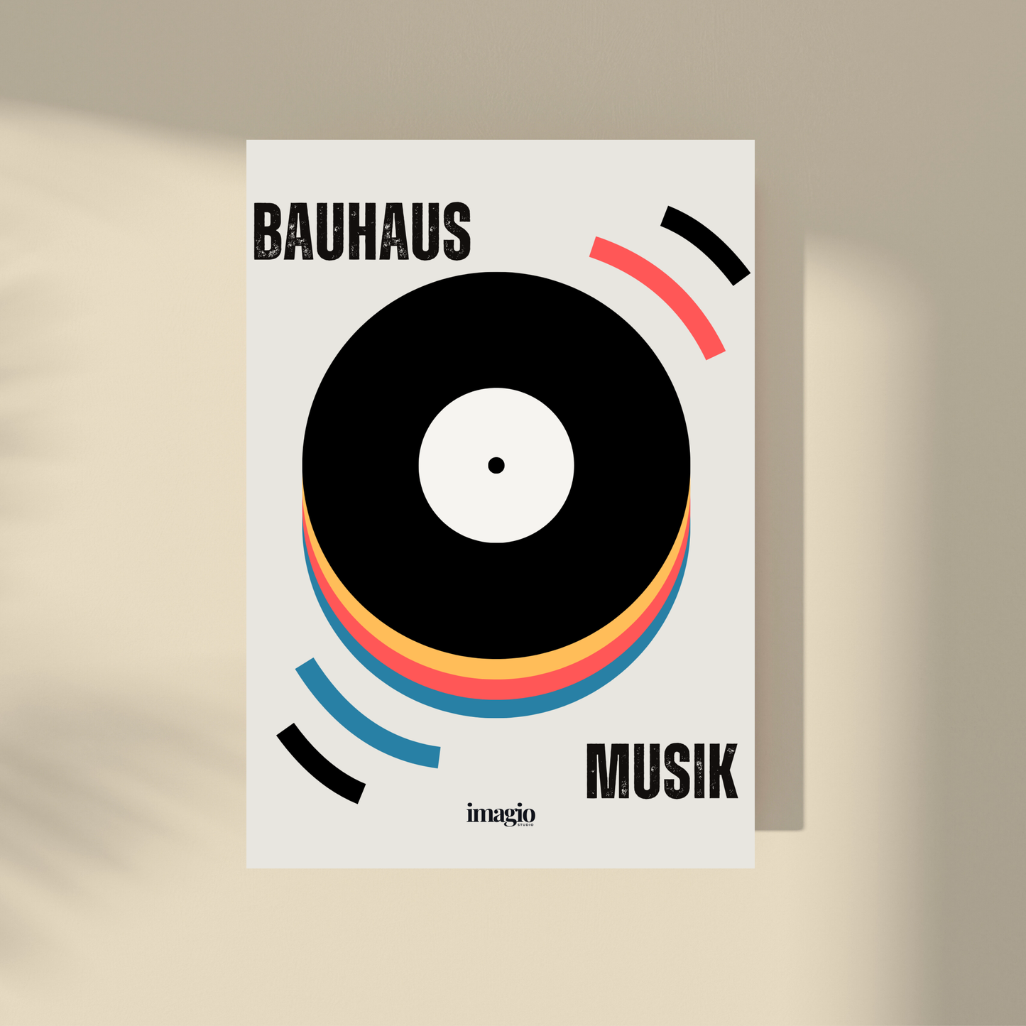 Bauform: Music Disc - Bauhaus Art Poster