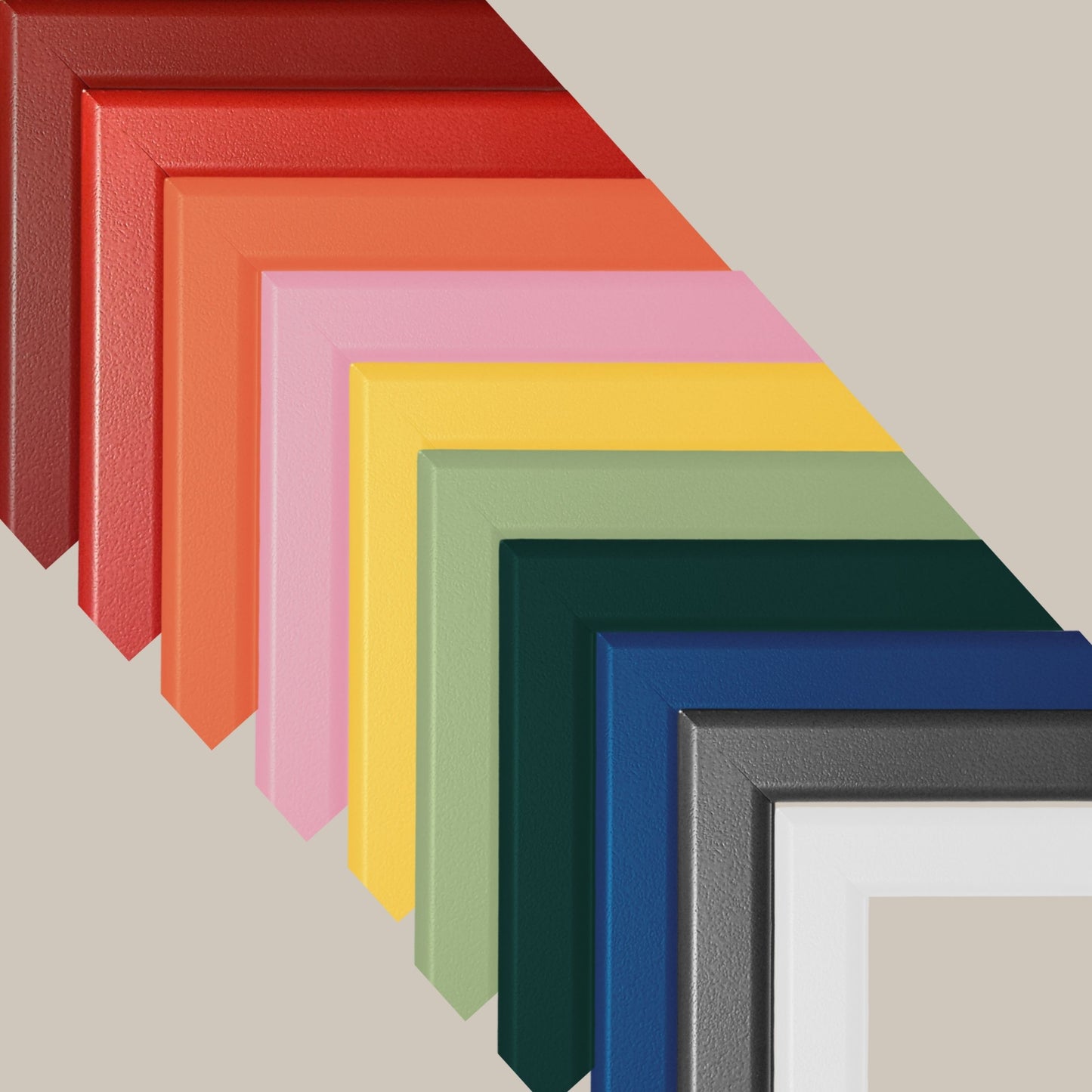 NEW Frame Wood/Glass - Dark Green Multisize