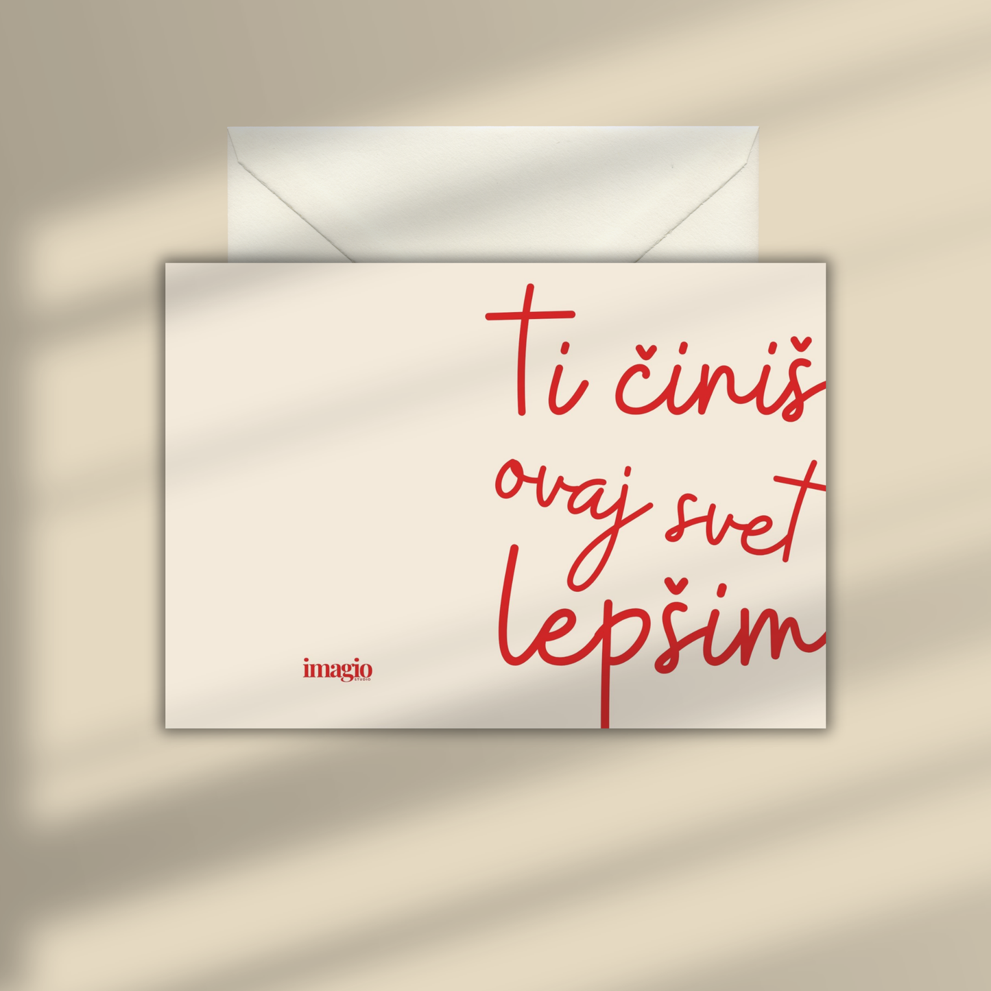 Greeting Card - You make this world prettier