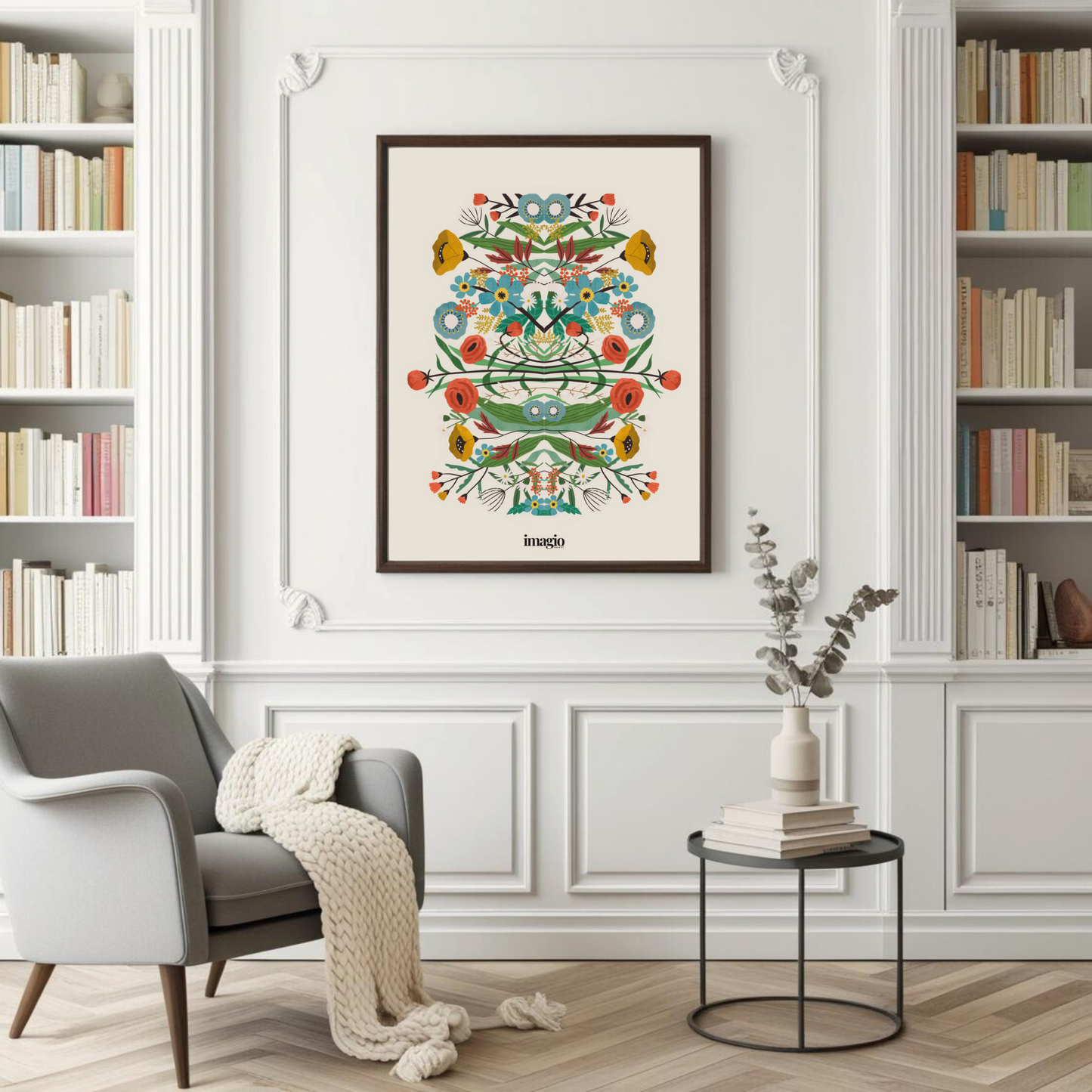 Flores abstractas - Jardín