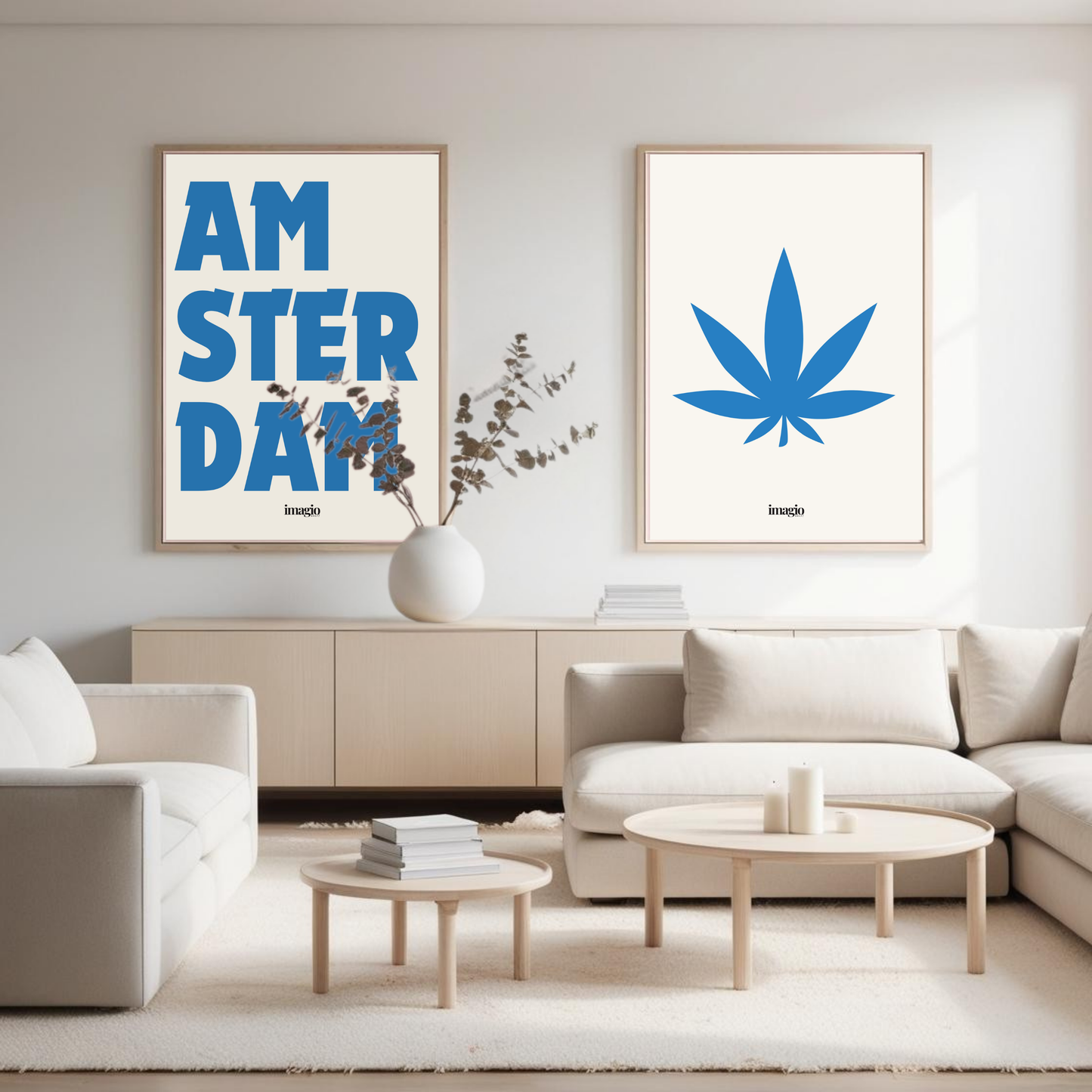 Marijuana Leaf - Blue