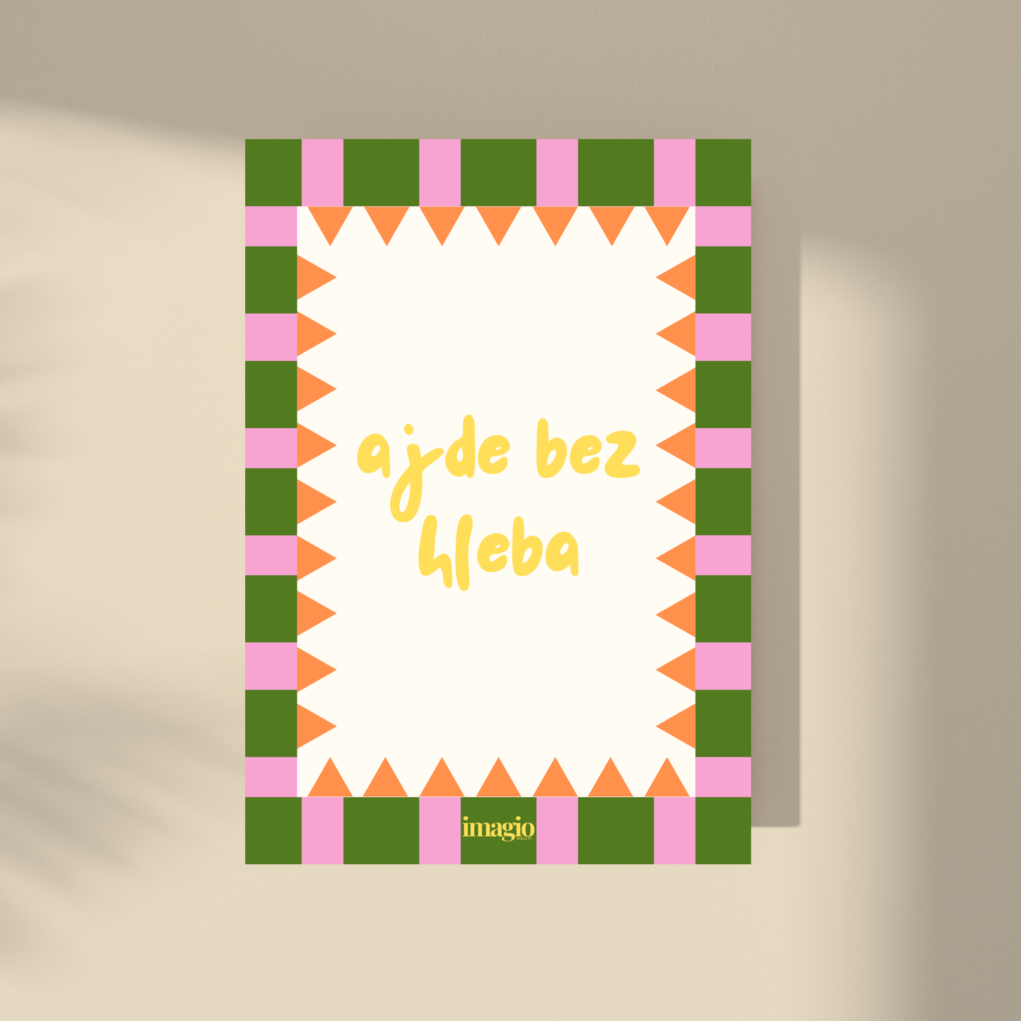 Color Pop Art Poster - 'ajde bez hleba