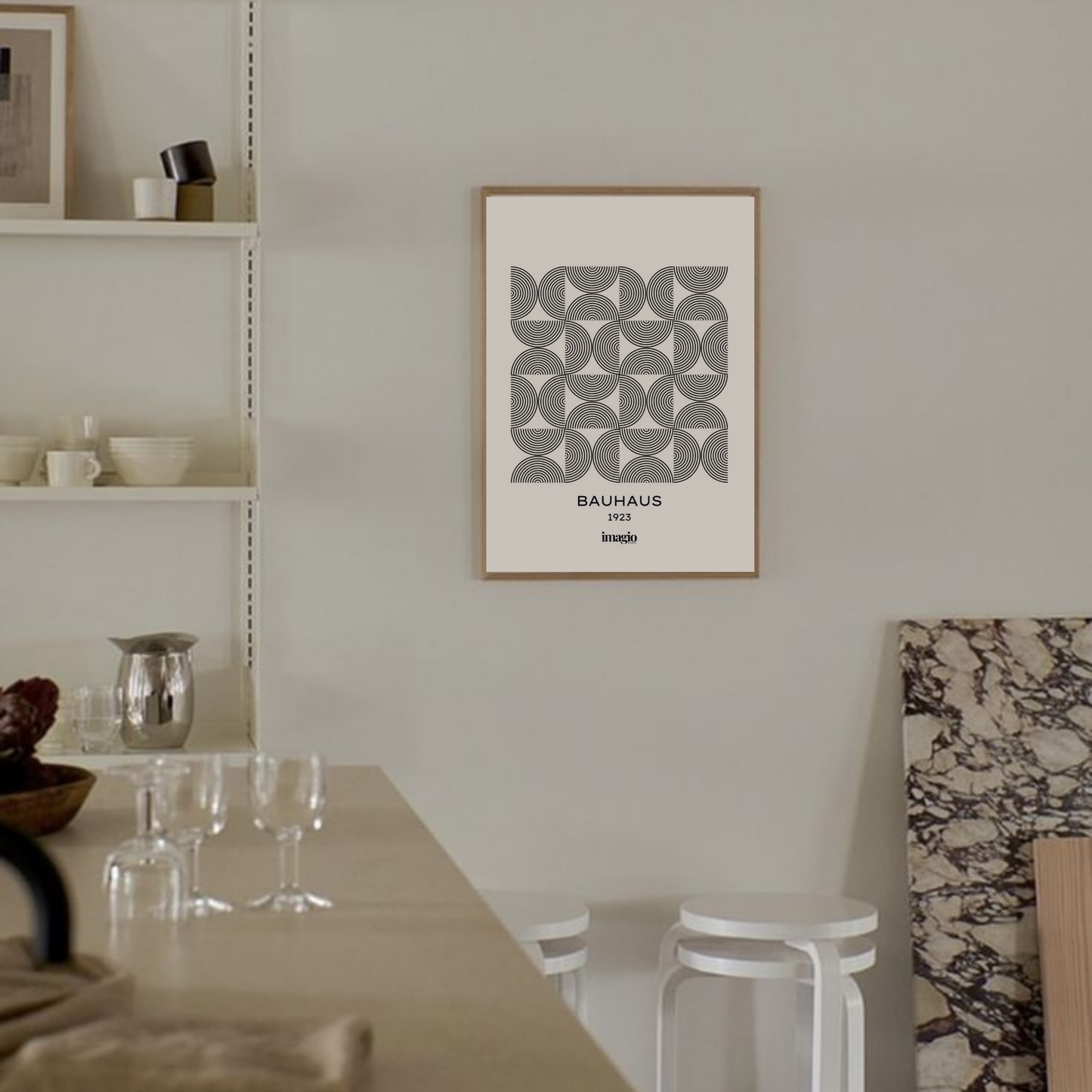 Bauform: Geometric Harmony - Bauhaus Art Poster