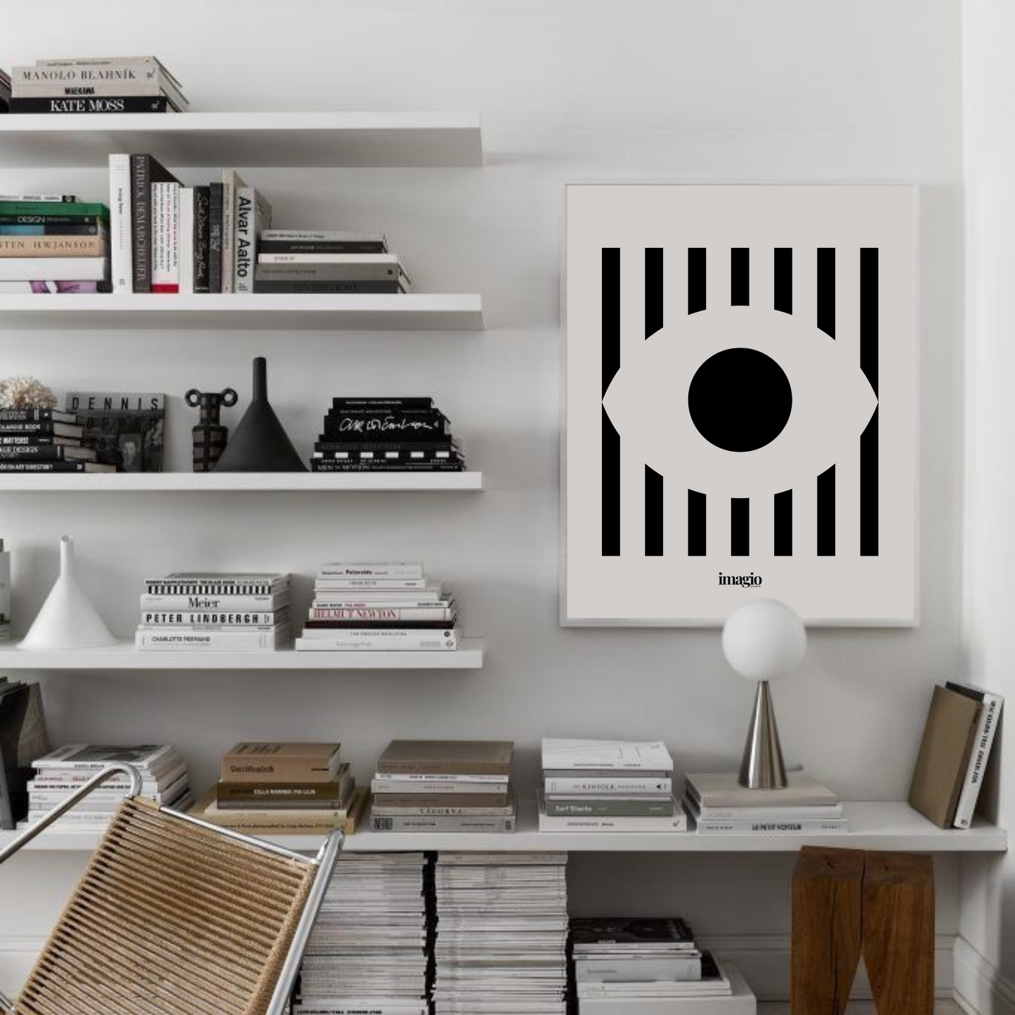 Bauform: Black Eye - Bauhaus Art Poster