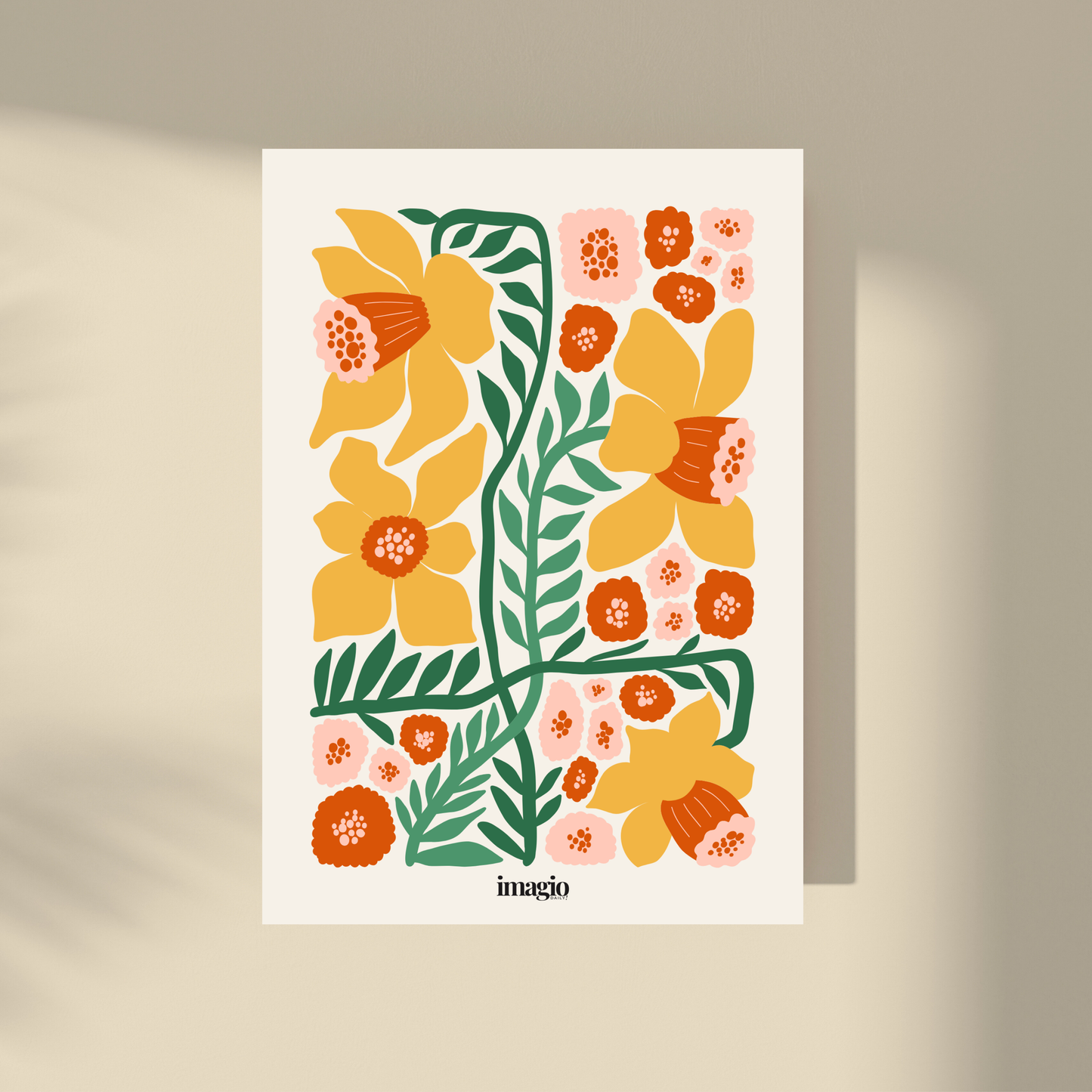 Flores abstractas - Narciso