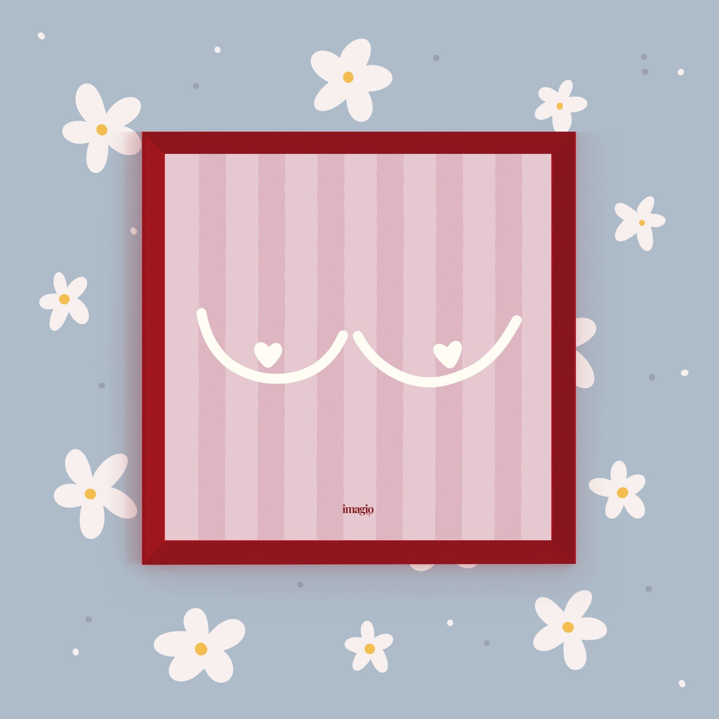 Miniature - Quiet Femininity - Burgundy Frame