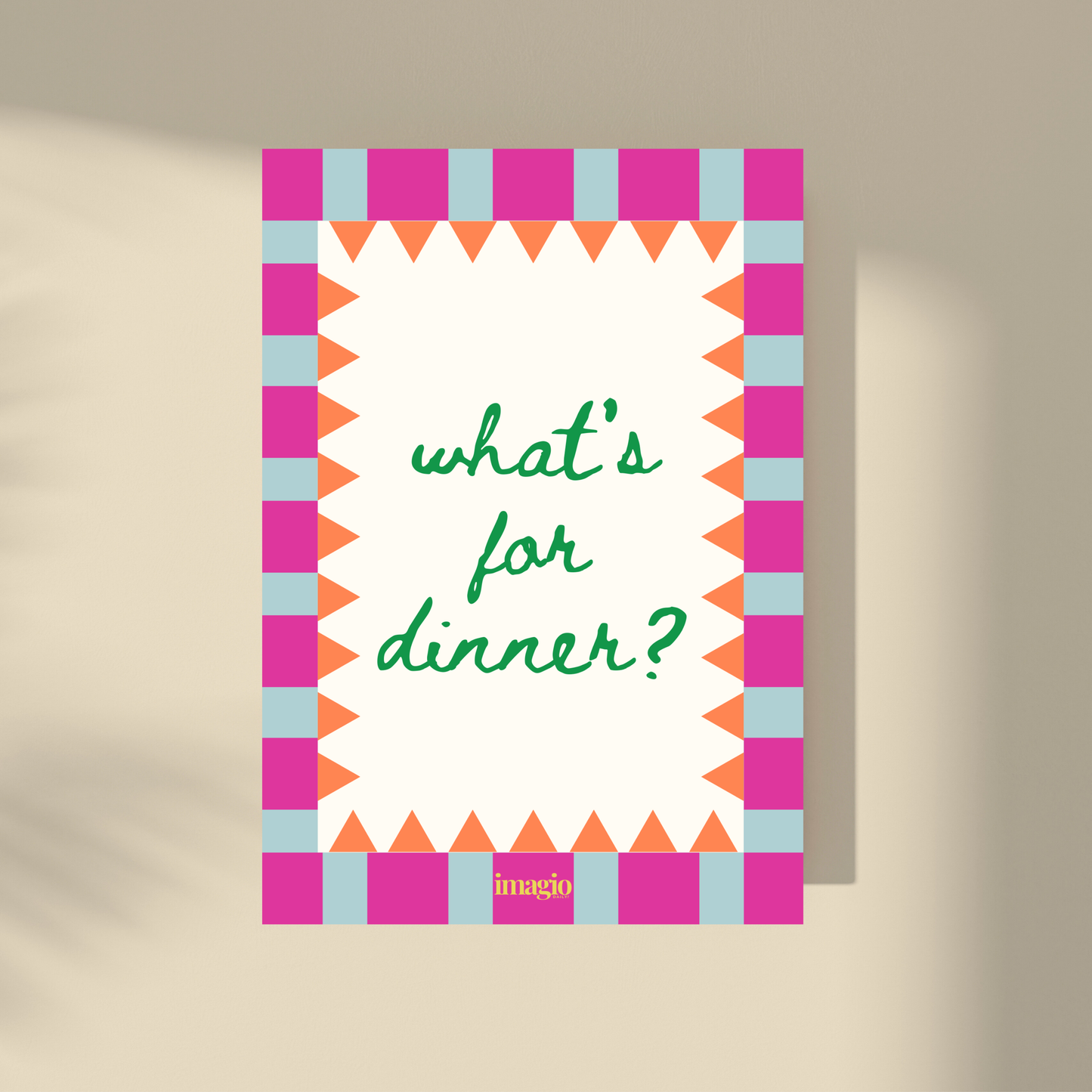 Color Pop Art Poster - What's for Dinner?