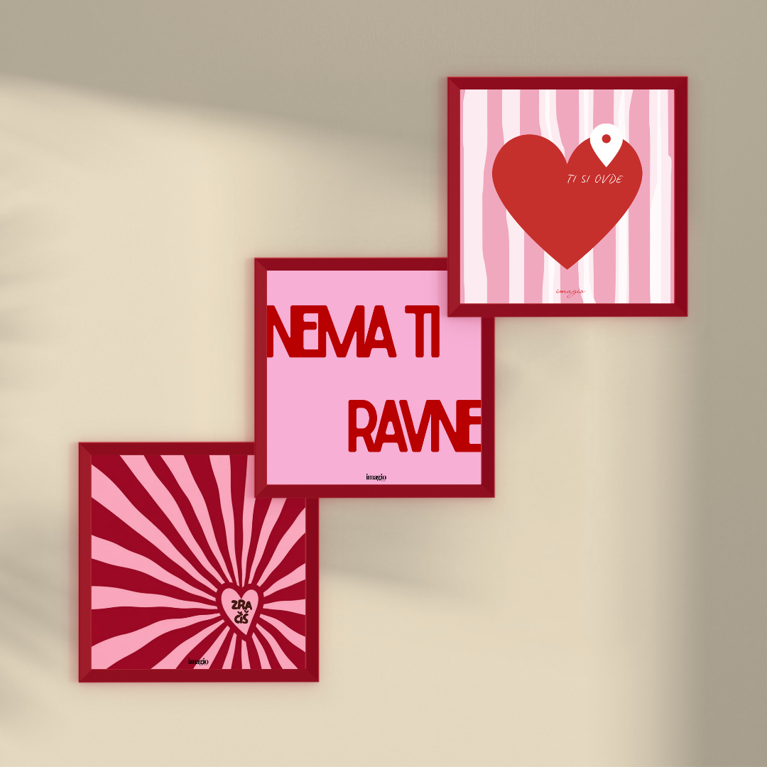 Trio set - Miniature - "Ti si ovde", "Zračiš" i "Nema ti ravne"