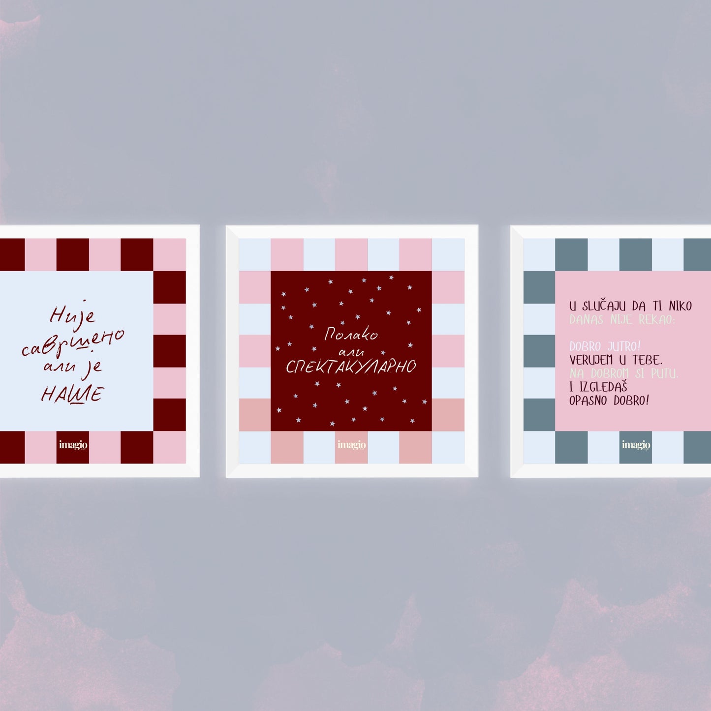 Miniature - Kindly Reminder - White Frame