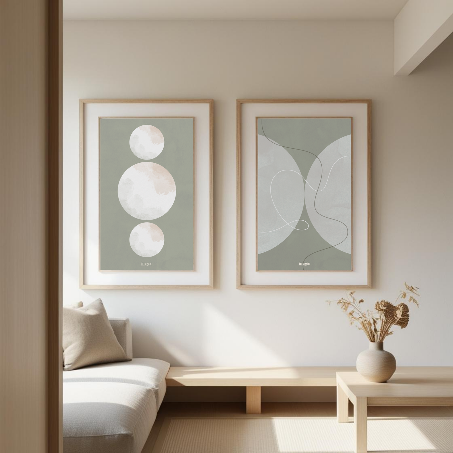 Tres círculos - oliva