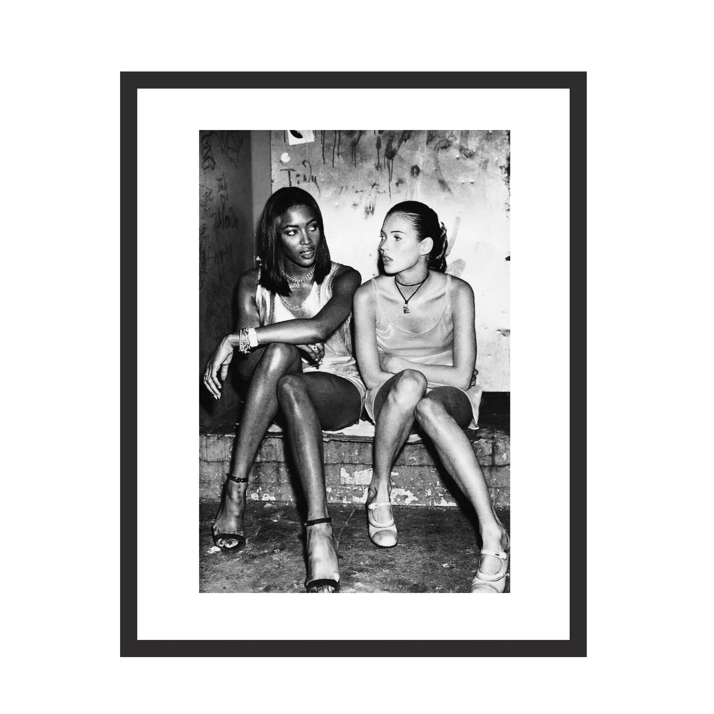 Naomi & Kate: 1990s Friendship - Framed Art - Multiframe