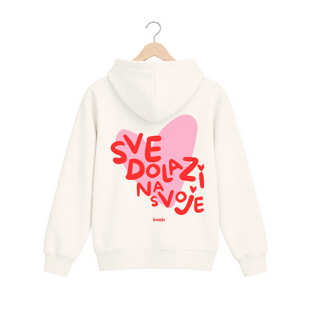 PREORDER Vanilla hoodie - Sve dolazi na svoje