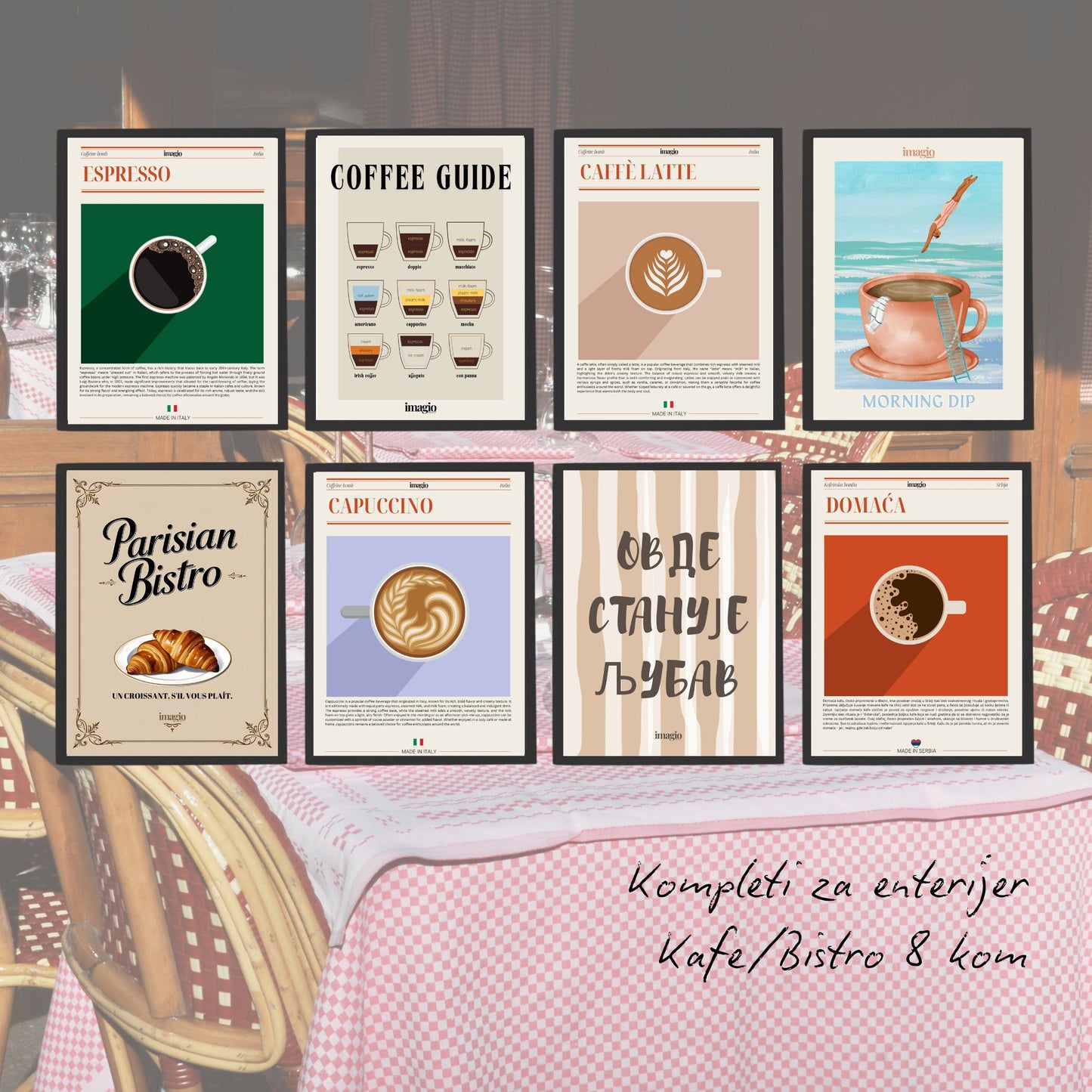 Full Interior Kit No.3 - Cafés, Restaurants & Hospitality - 8 Pcs
