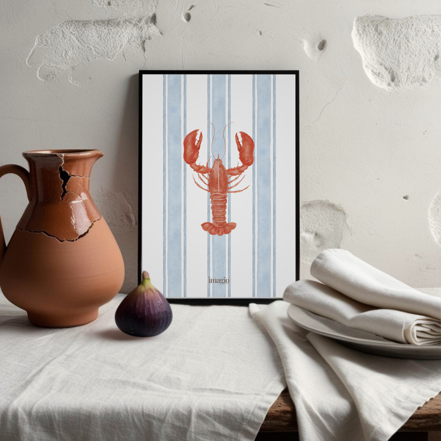 Watercolor Lobster - Poster