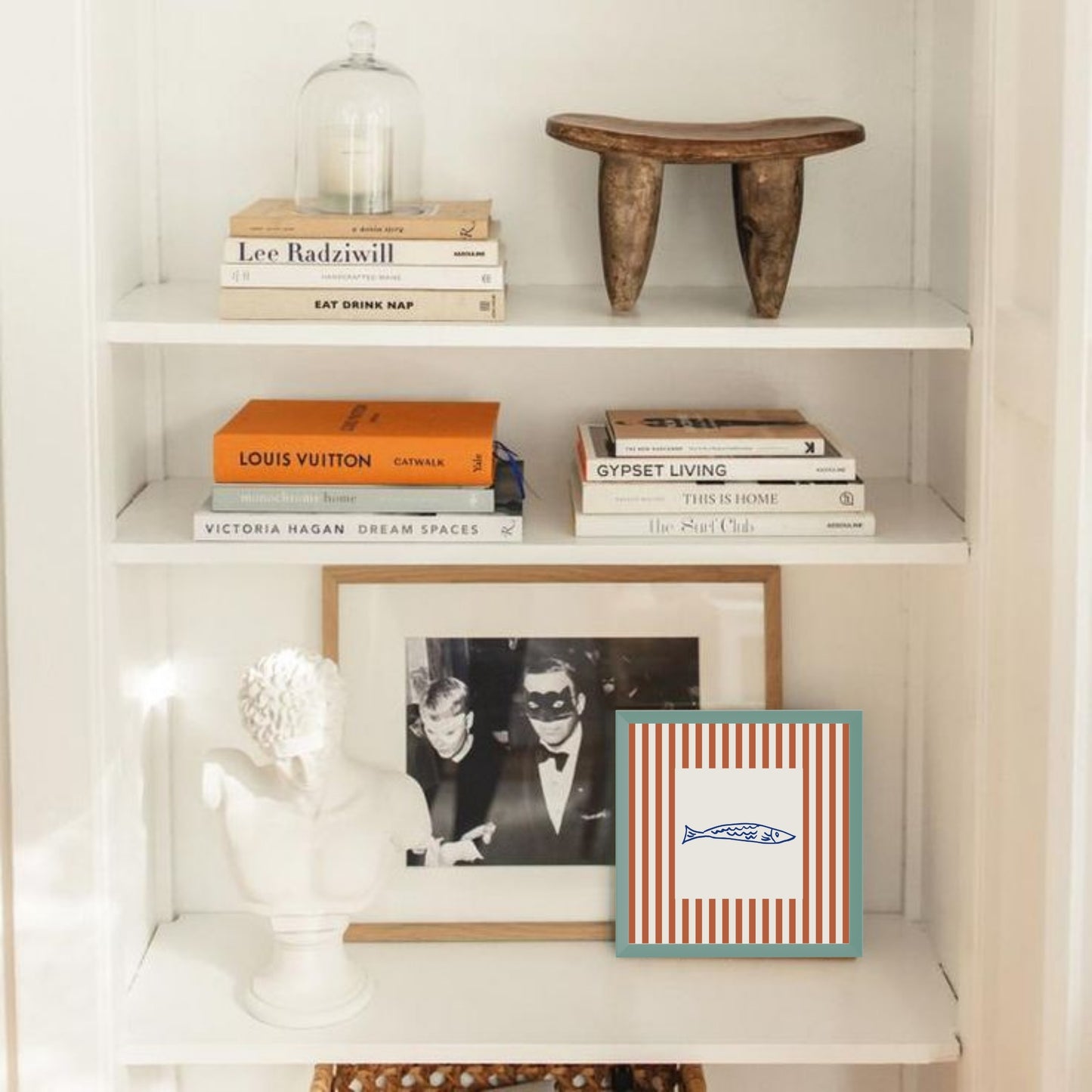 Minijatura - Riba/linije - Zeleni ram