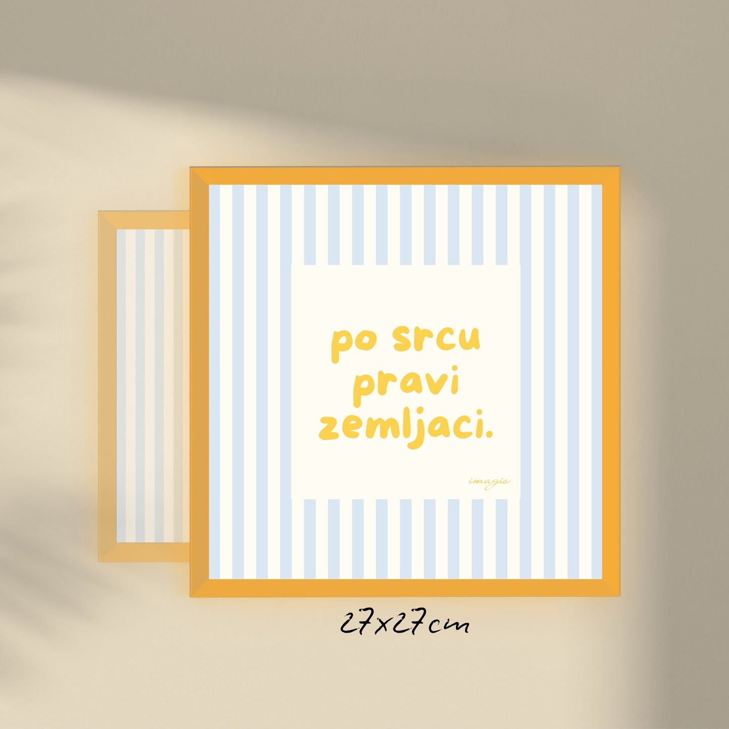 Miniature - Po srcu pravi zemljaci, Yellow Frame