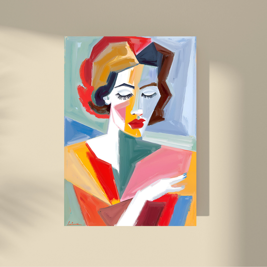 Lost Between Cubism and Surrealism - Abstract Beauty, Woman Portrait #10