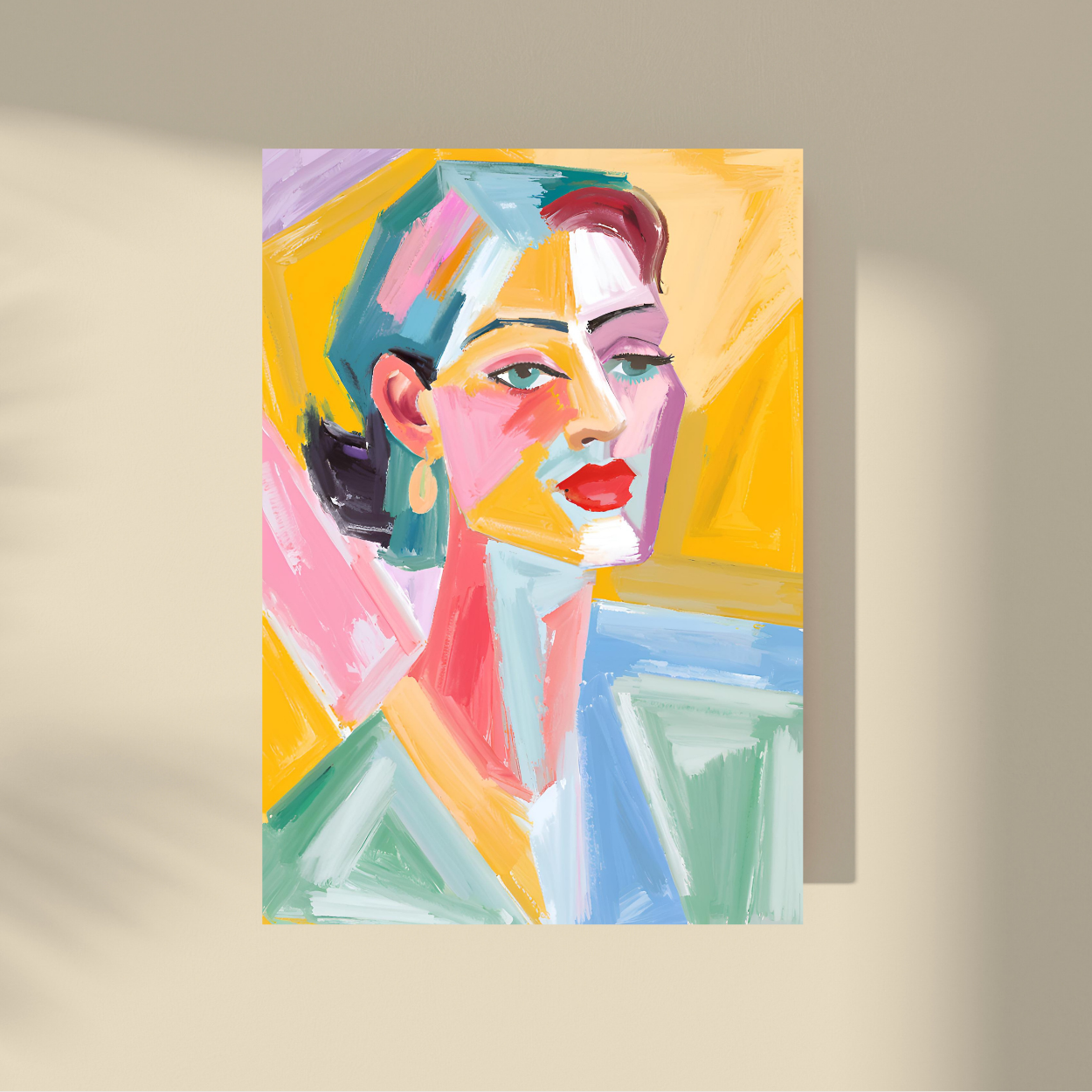 Lost Between Cubism and Surrealism - Abstract Beauty, Woman Portrait #4