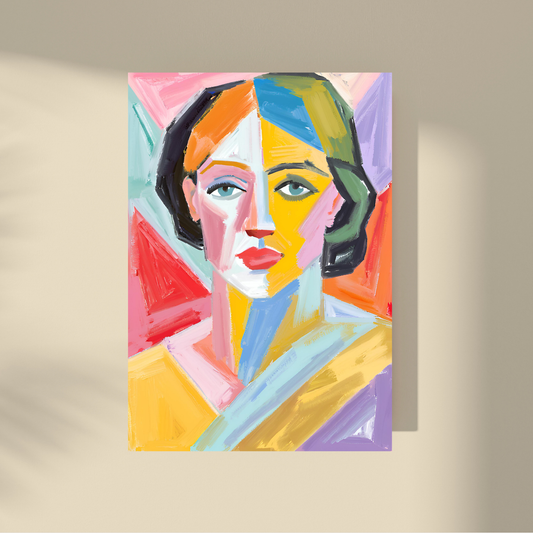 Lost Between Cubism and Surrealism - Abstract Beauty, Woman Portrait #2