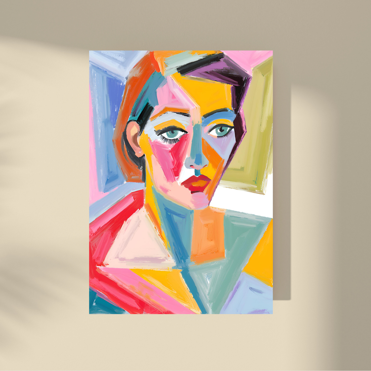 Lost Between Cubism and Surrealism - Abstract Beauty, Woman Portrait #1