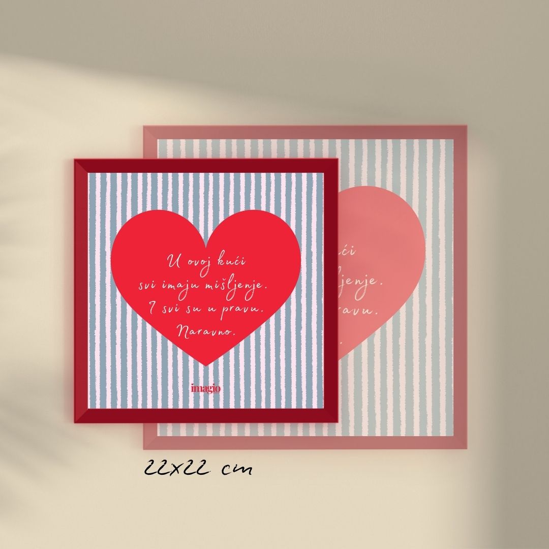 Miniature - U ovoj kući svi imaju mišljenje. I svi su u pravu. Naravno. - Red Frame