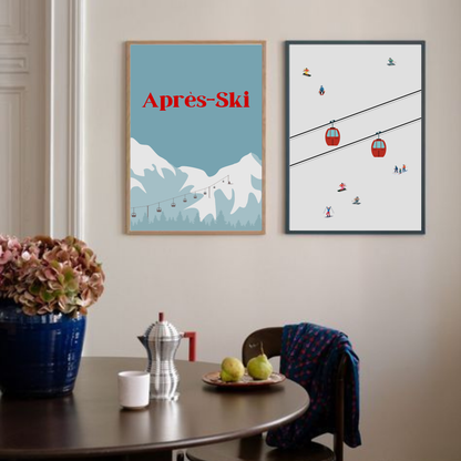 Apres Ski & Gondola - Duo Set 30x40cm/50x70cm