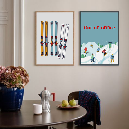 Out of Office & Skis - Duo Set 30x40cm/50x70cm