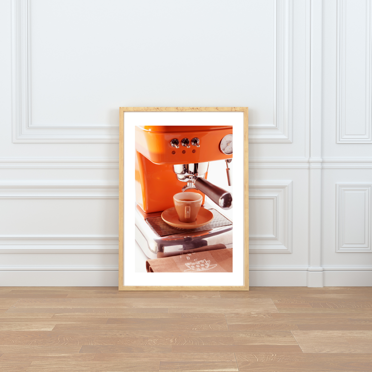 Retro Espresso Machine - Orange