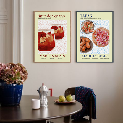 Tinto de Verano & Tapas - Duo Set 30x40cm/50x70cm