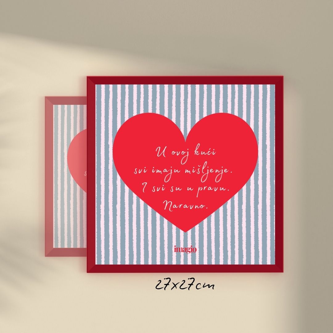 Miniature - U ovoj kući svi imaju mišljenje. I svi su u pravu. Naravno. - Red Frame