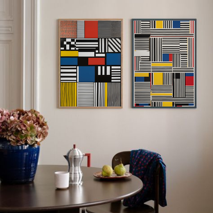 Abstract Teletext Inspiration #1 & #2 - Duo Set 30x40cm/50x70cm