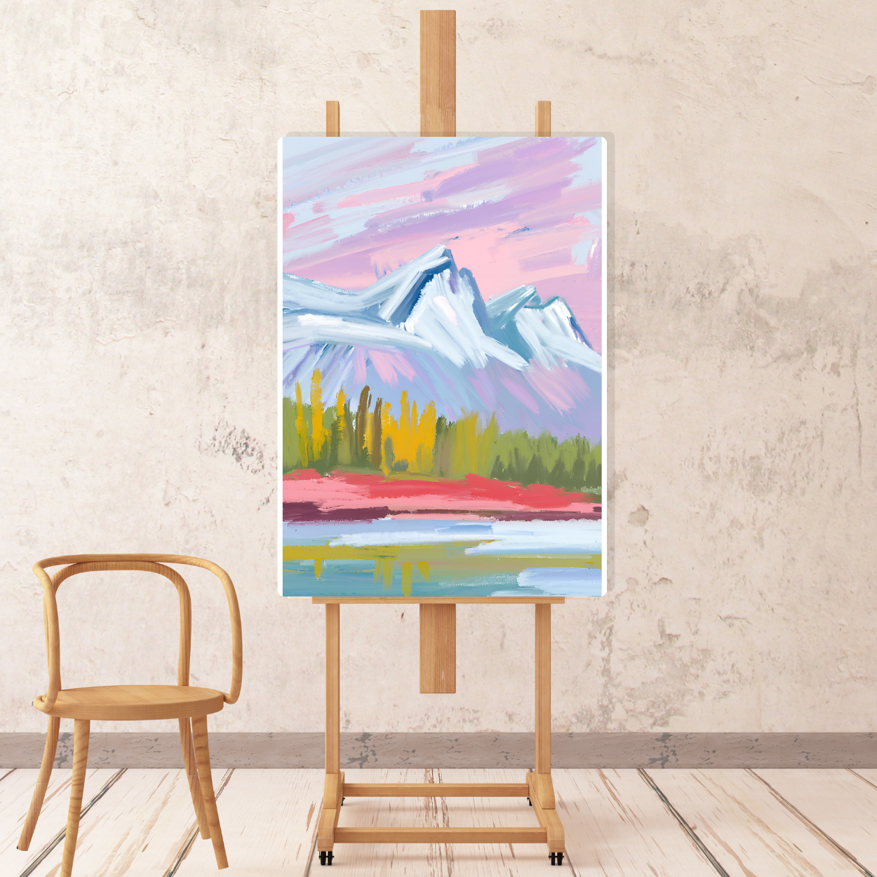 Canvas - Snowy Mountains