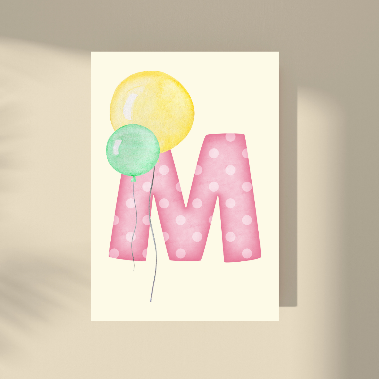 CUSTOMIZE IT! - Pink Polka Dot Letter