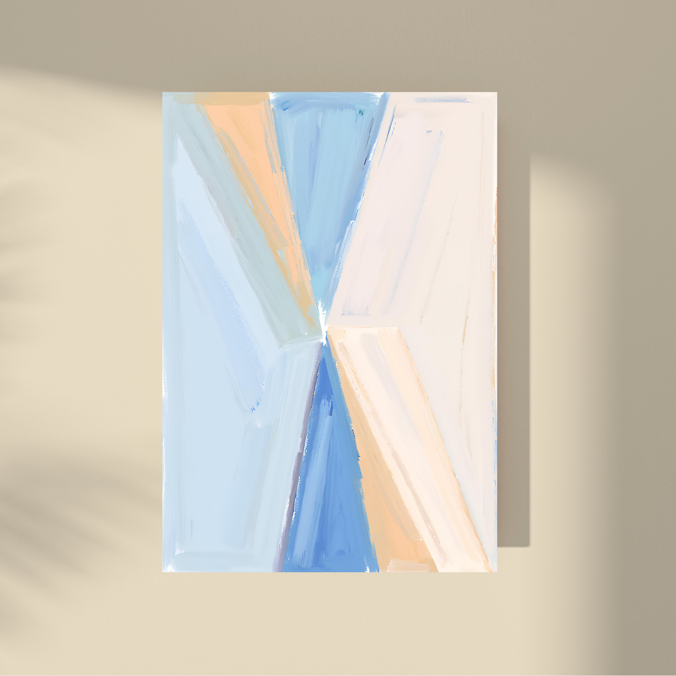 Abstract Pure - Beige and Blue Pastel Color Tones #1