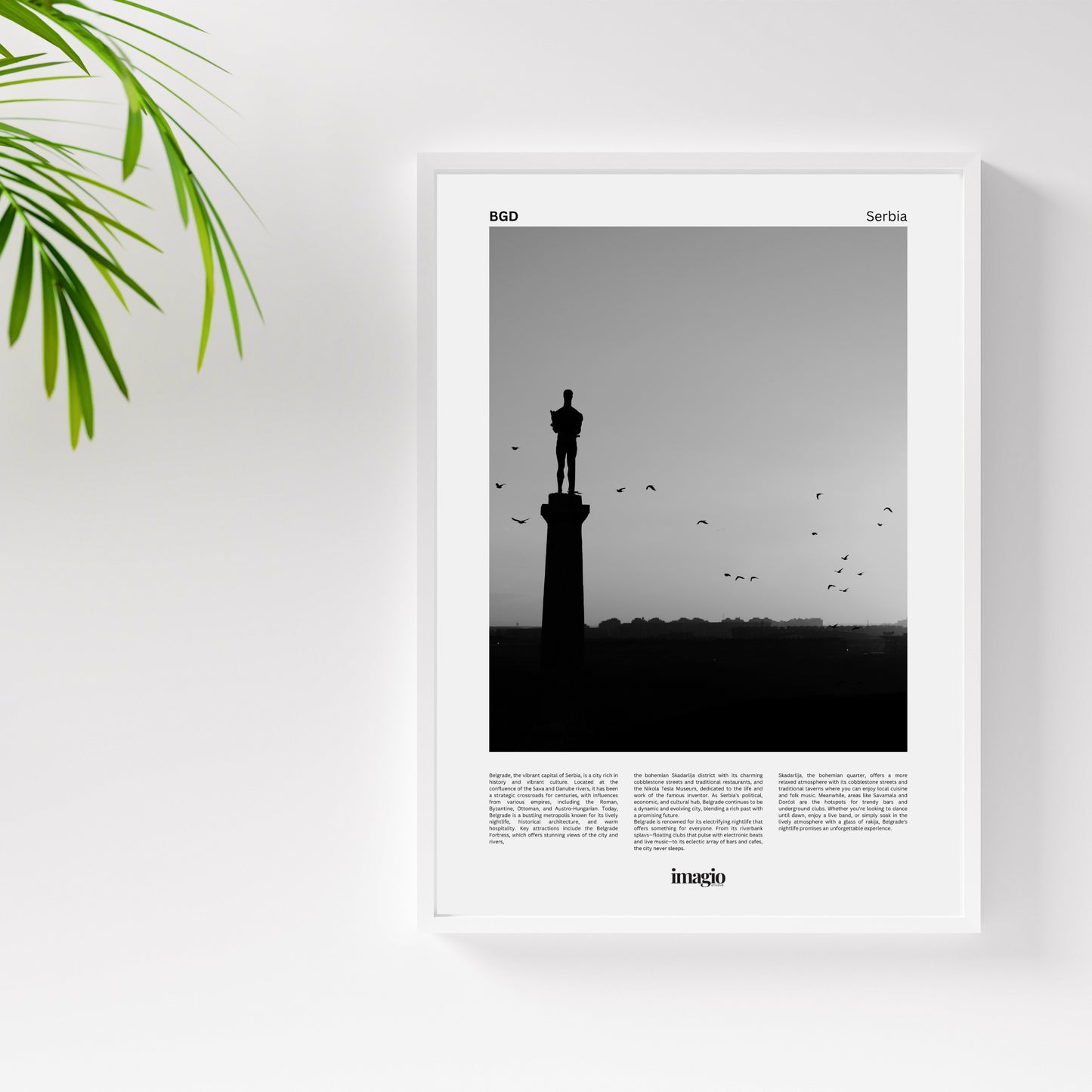 Add a Frame (Poster Required) - White 21x30 cm