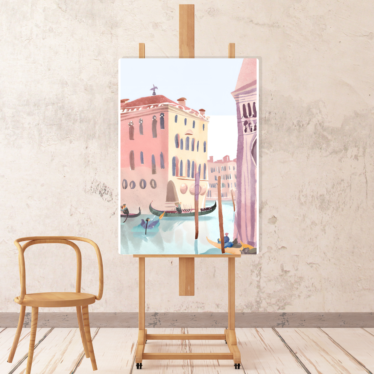 Canvas - Venice: Pastel