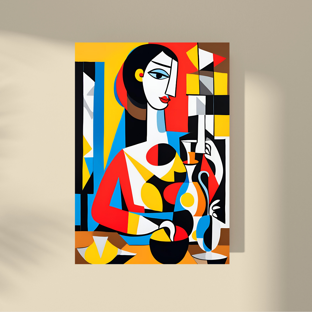 Lost Between Cubism and Surrealism - Lady Yellow #3