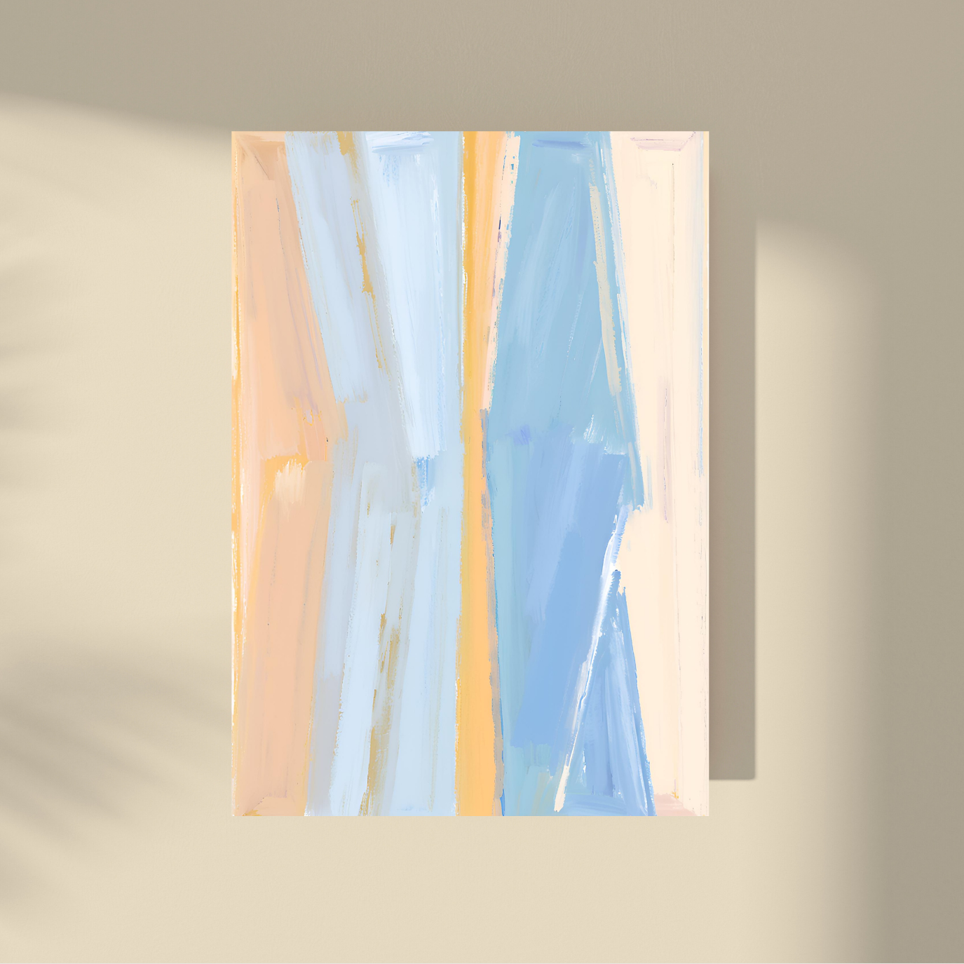 Abstract Pure - Beige and Blue Pastel Color Tones #2