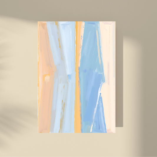 Abstract Pure - Beige and Blue Pastel Color Tones #2