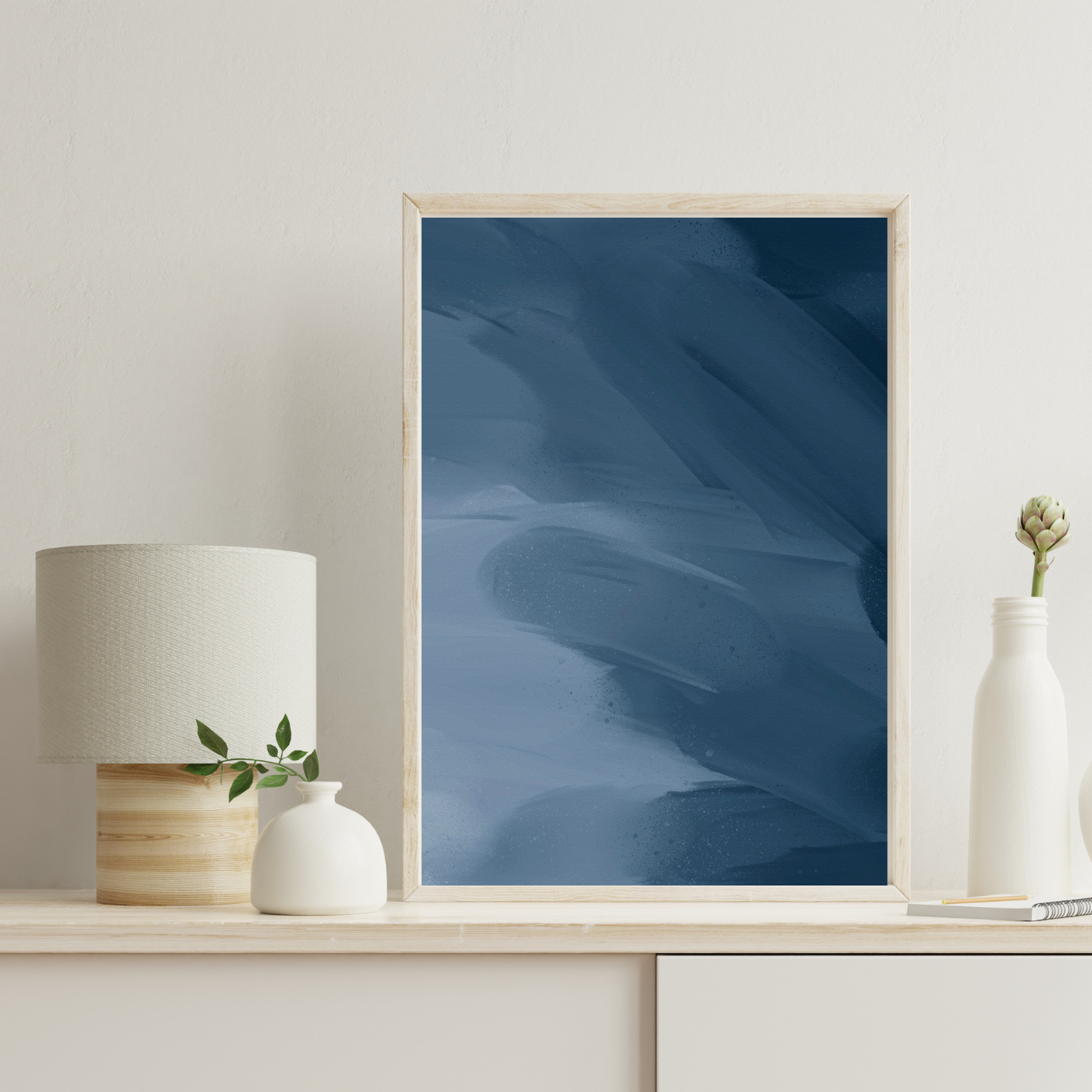 Abstract Pure - Painted Blue