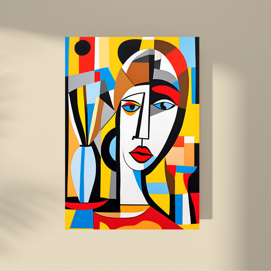 Lost Between Cubism and Surrealism - Lady Yellow #4