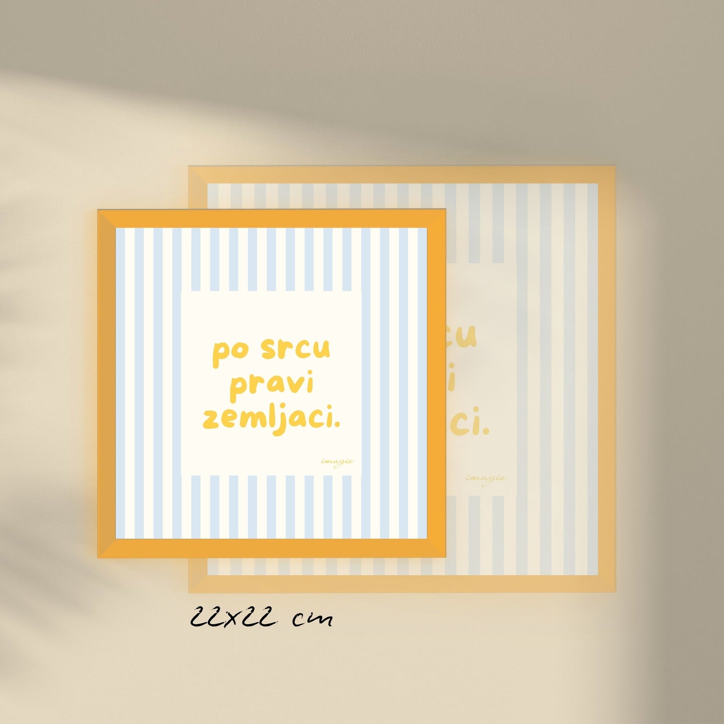 Miniature - Po srcu pravi zemljaci, Yellow Frame