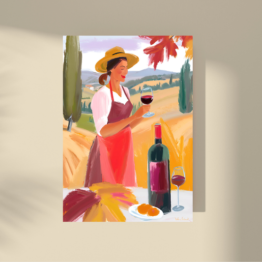 Winery in Autumn - Wine Tasting #7, Oil