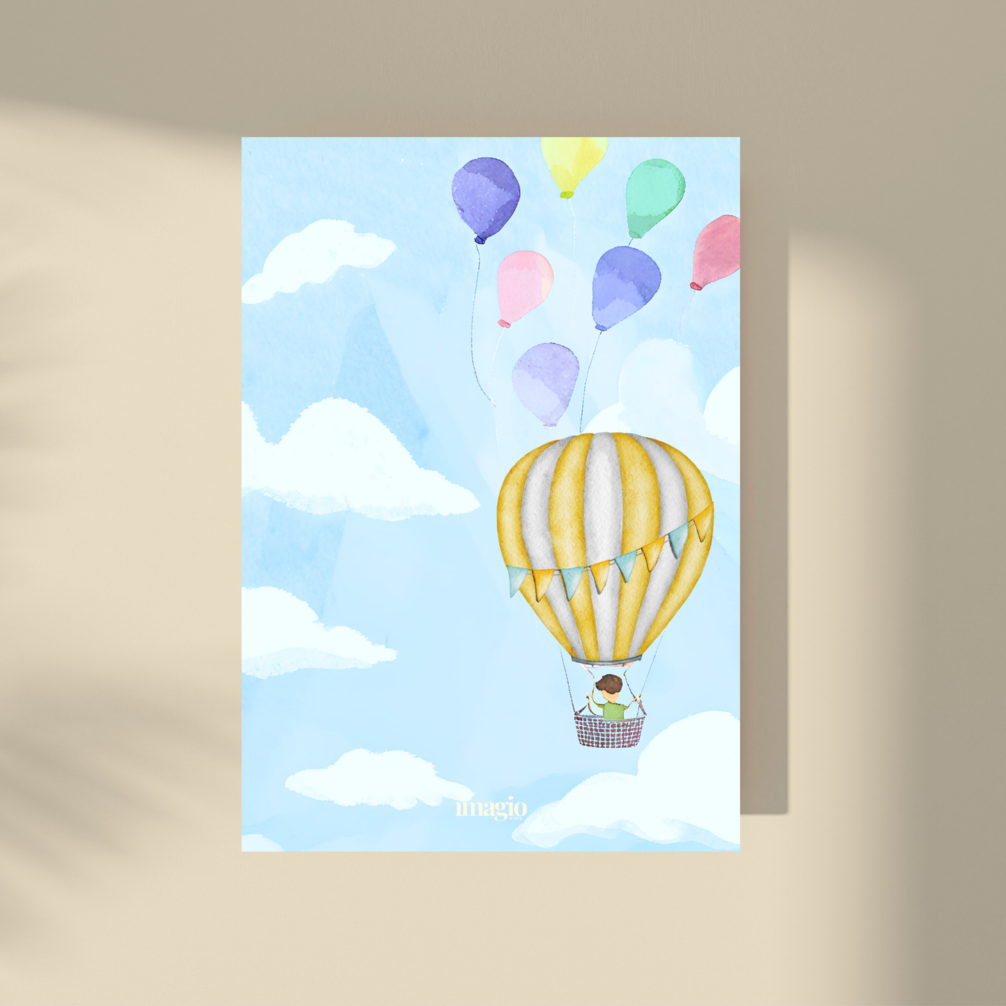 Boy Flying in the Balloon