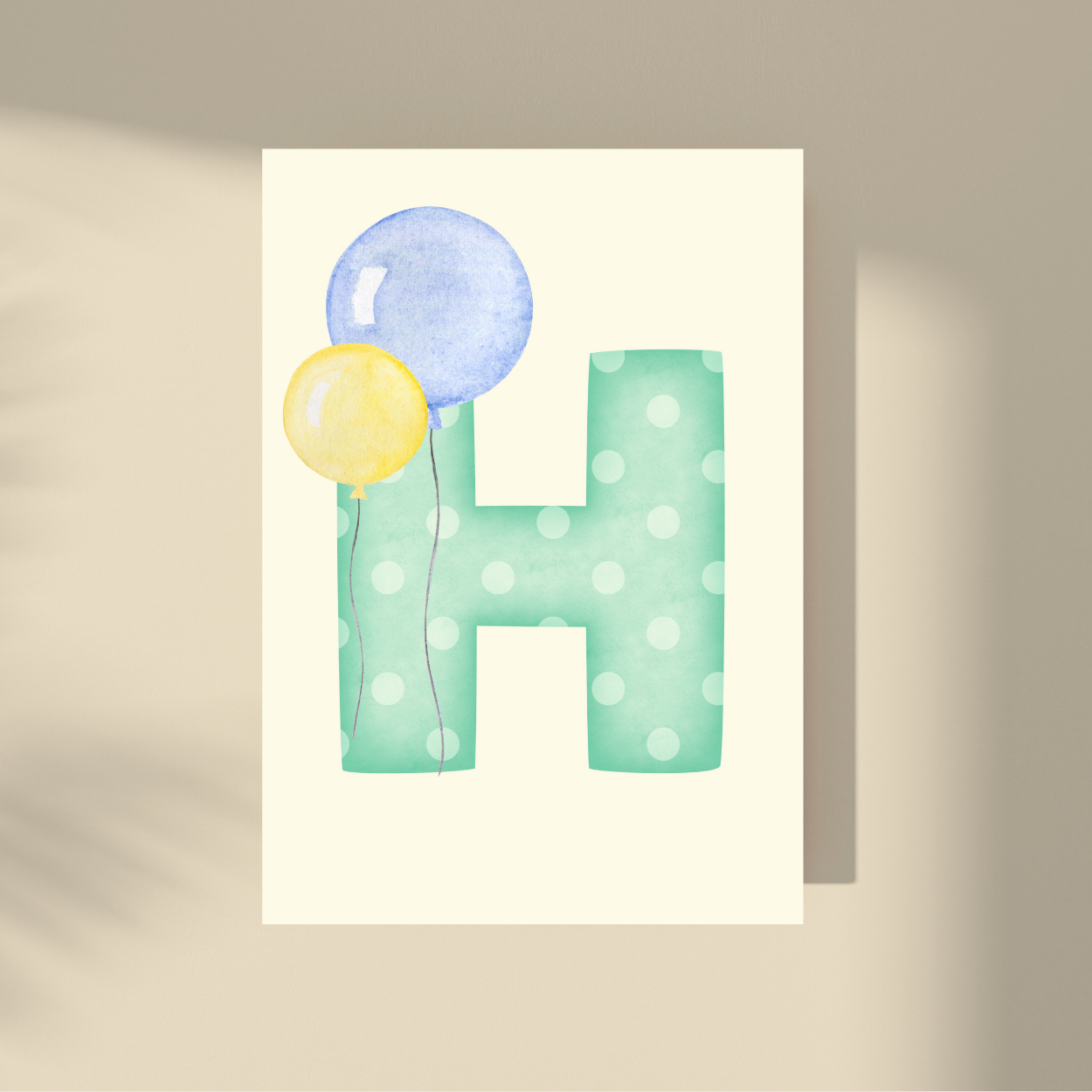 CUSTOMIZE IT! - Green Polka Dot Letter