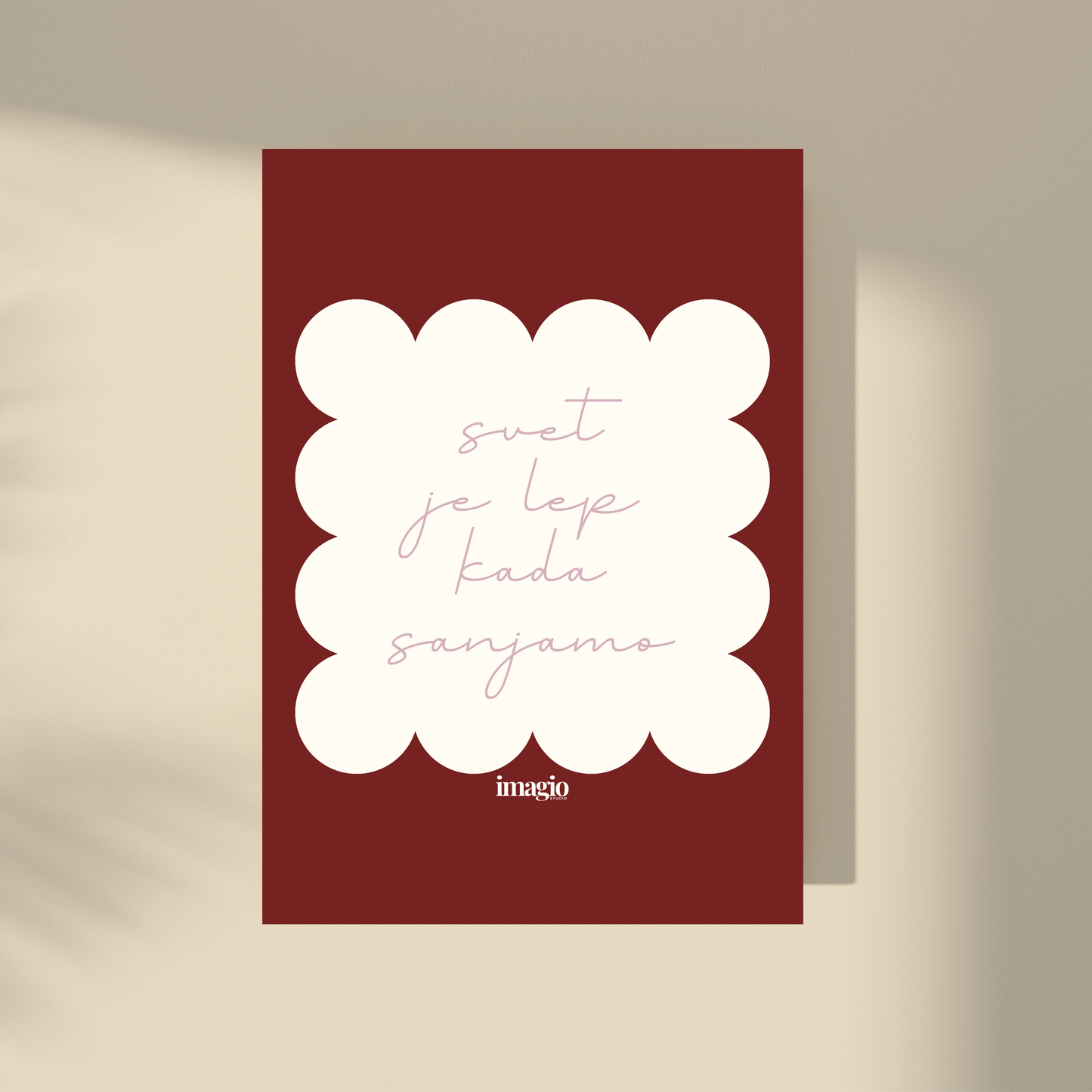 NEW: Color Pop Art Poster - Svet je lep kada sanjamo