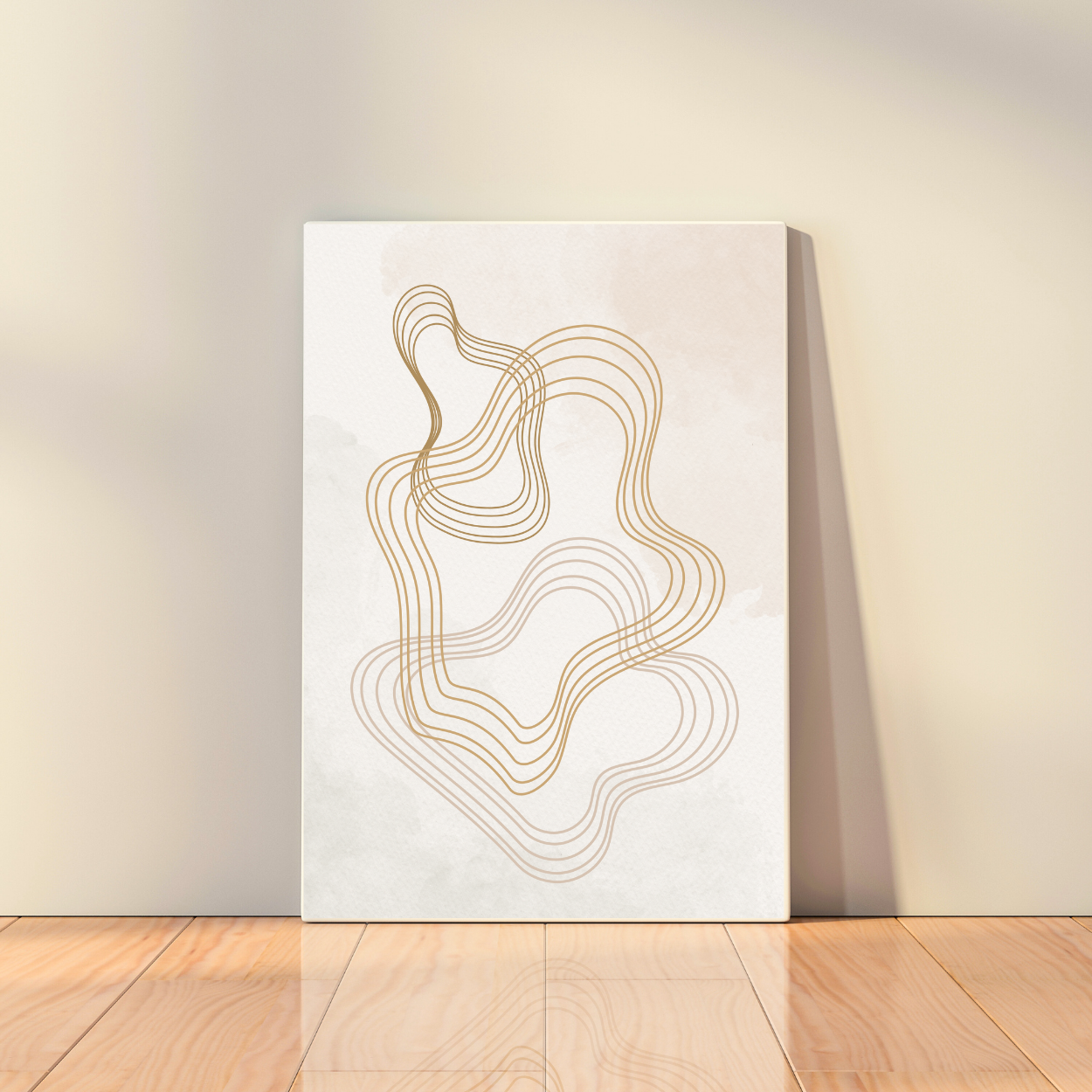 Canvas - Abstract Shapes: Warm Beige