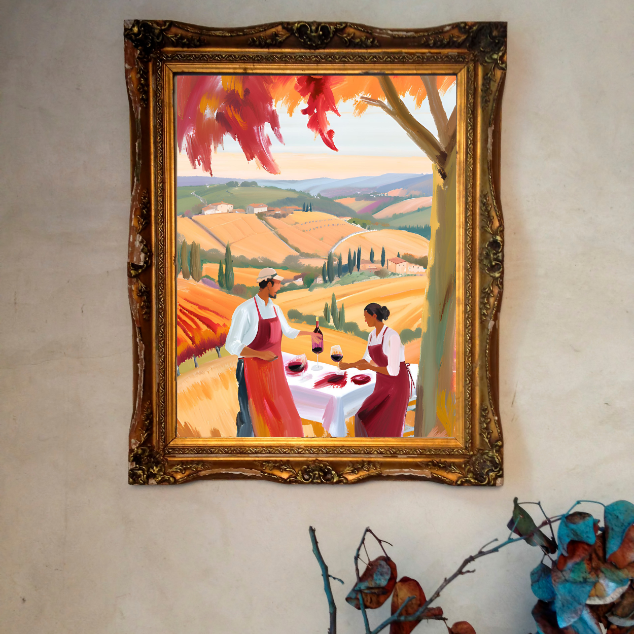 Winery in Autumn - Wine Tasting #6, Oil