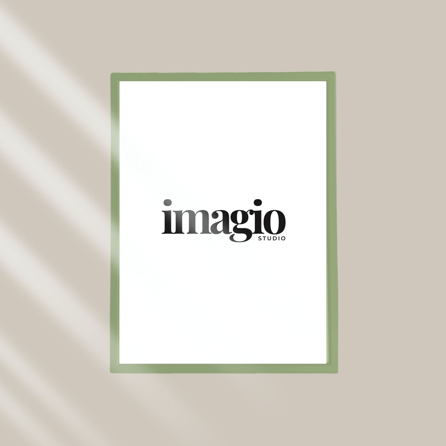 Frame Wood/Glass - Light Green Multisize